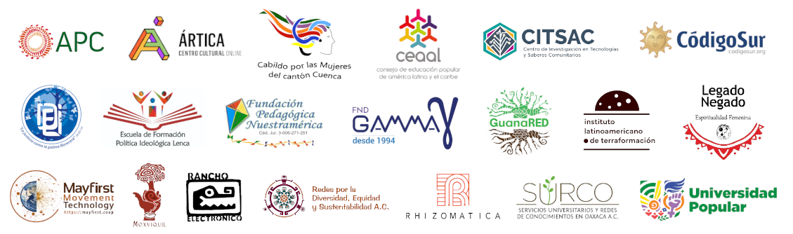 Logos de las organizaciones que organizan al congreso